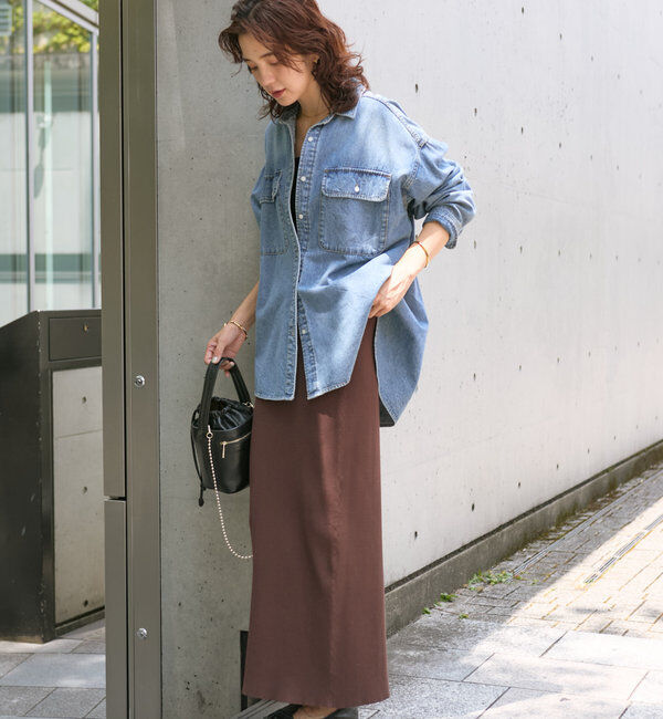  「予約【新色追加/マイナス3kg/レビュー高評価☆】リブタイトスカート」|スカート|