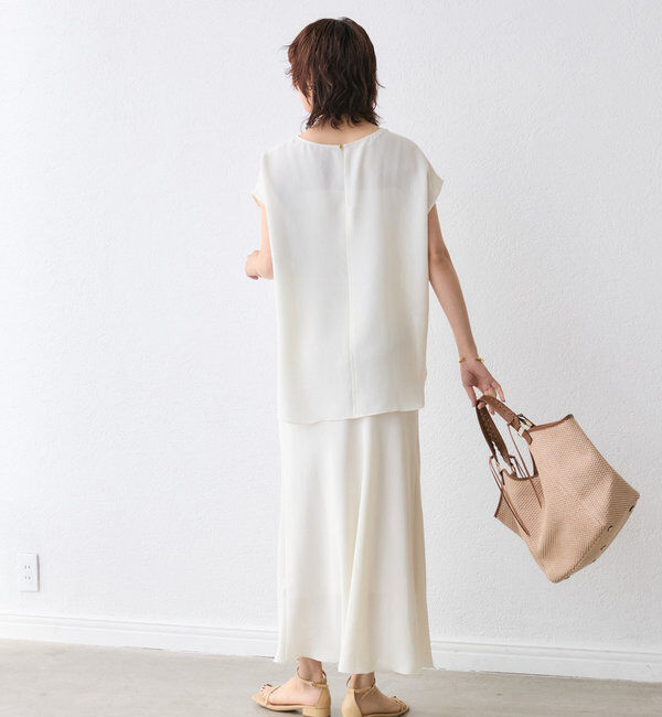  「【セットアップ対応可】メッシュバイアススカート」|スカート|