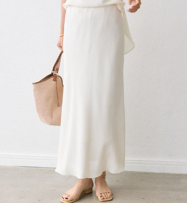  「【セットアップ対応可】メッシュバイアススカート」|スカート|