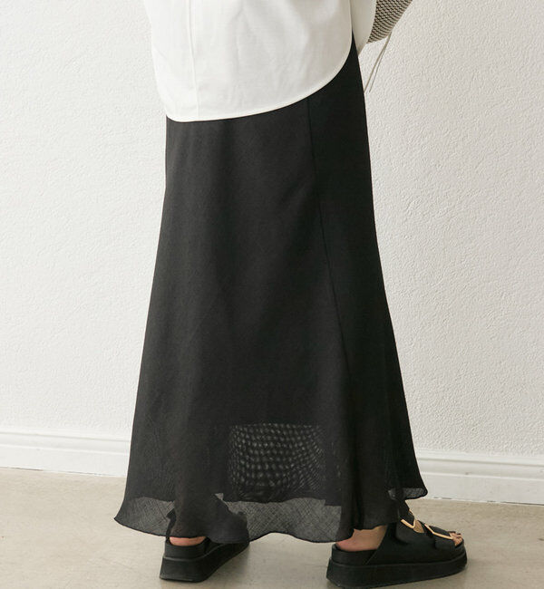  「【セットアップ対応可】メッシュバイアススカート」|スカート|