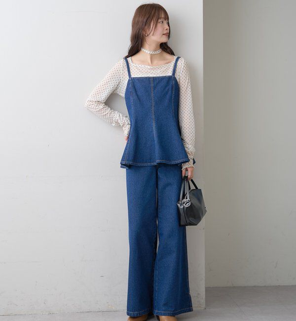  「ペプラムデニムビスチェ」|シャツ・ブラウス|