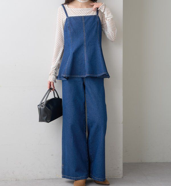  「ペプラムデニムビスチェ」|シャツ・ブラウス|