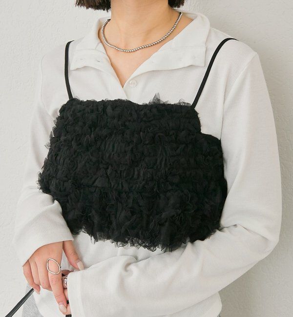  「バックシャンチュールビスチェ」|シャツ・ブラウス|ブラック