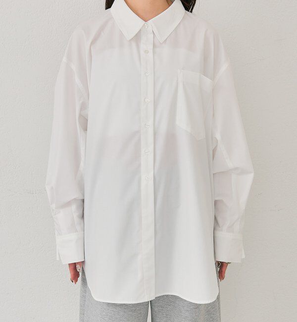  「ボタンレイヤードBIGシャツ」|シャツ・ブラウス|