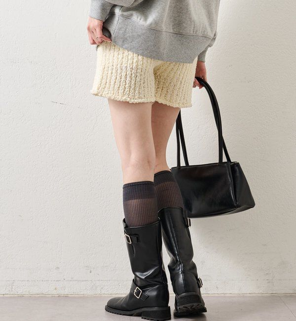  「スラブヤーンニットパンツ」|チノ|