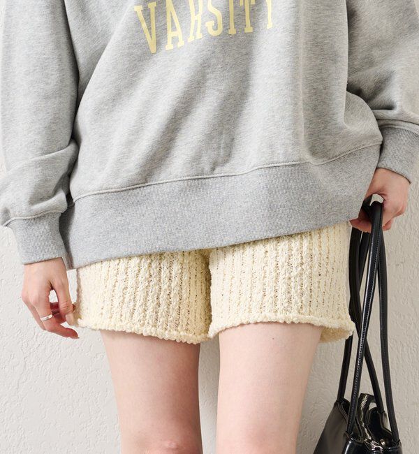  「スラブヤーンニットパンツ」|チノ|