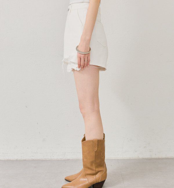  「レースポケットショートパンツ」|デニム|