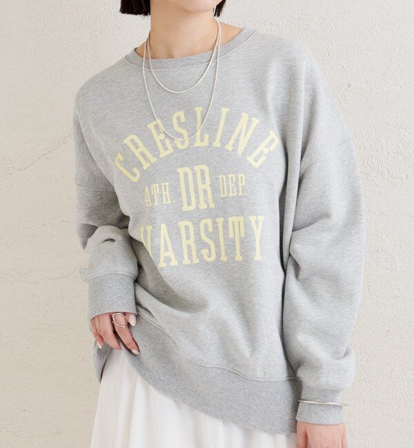  「プリントスウェット」|パーカー|グレー