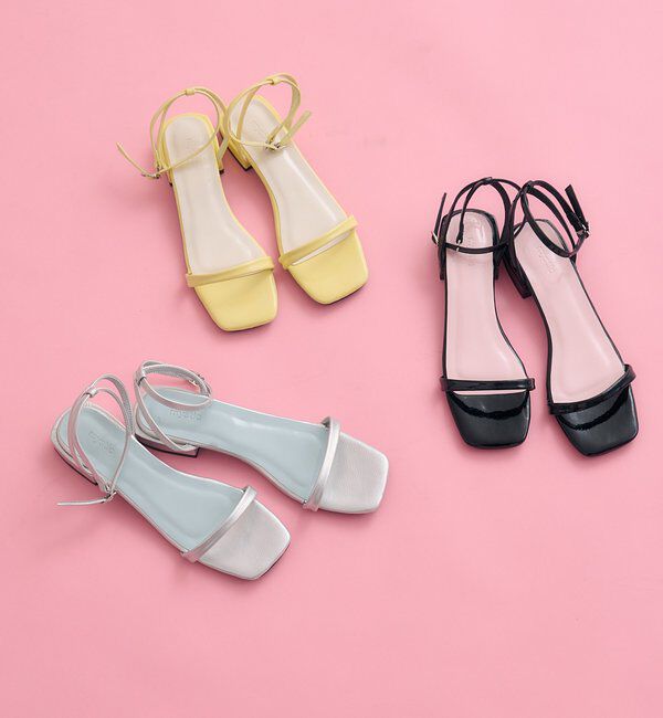  「ストラップフラットサンダル」|サンダル|