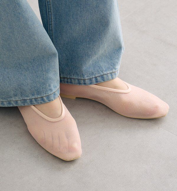  「シャイニーチュールパンプス」|パンプス|