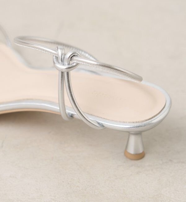  「クロスストラップヒールサンダル」|サンダル|