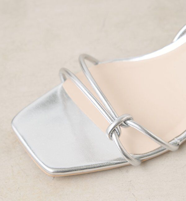  「クロスストラップヒールサンダル」|サンダル|