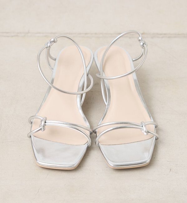  「クロスストラップヒールサンダル」|サンダル|