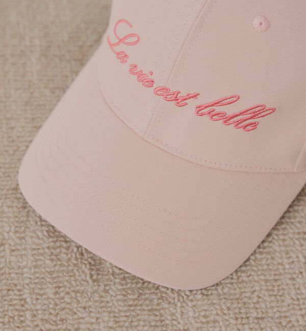  「バックリボン刺繍キャップ」|ハット|