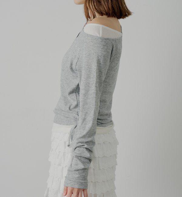  「ワンショルレイヤードTシャツ」|Tシャツ・カットソー|