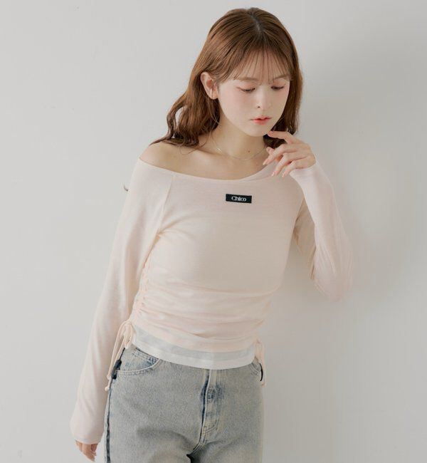  「ワンショルレイヤードTシャツ」|Tシャツ・カットソー|