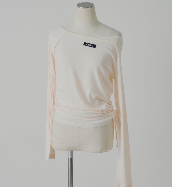  「ワンショルレイヤードTシャツ」|Tシャツ・カットソー|ピンク