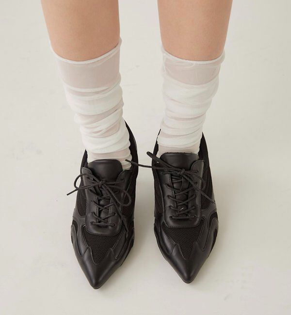  「MESH HEEL SNEAKERS」|ロングブーツ|