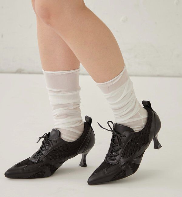  「MESH HEEL SNEAKERS」|ロングブーツ|