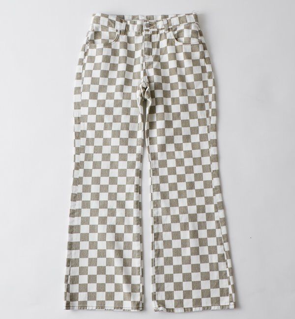  「ASSORTED PRINT FLARE PANTS」|チノ|