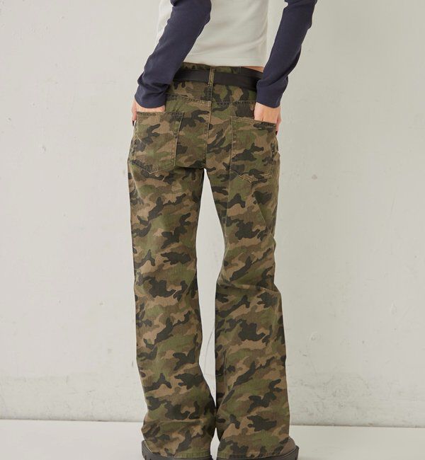  「ASSORTED PRINT FLARE PANTS」|チノ|