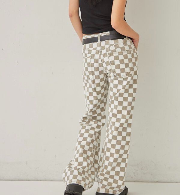  「ASSORTED PRINT FLARE PANTS」|チノ|