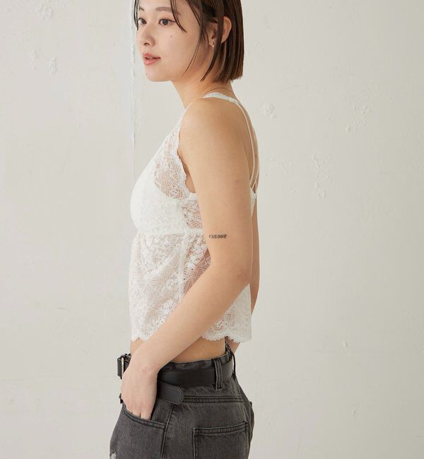  「SCALLOP LACE CAMI 」|キャミソール|