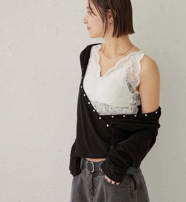  「SCALLOP LACE CAMI 」|キャミソール|