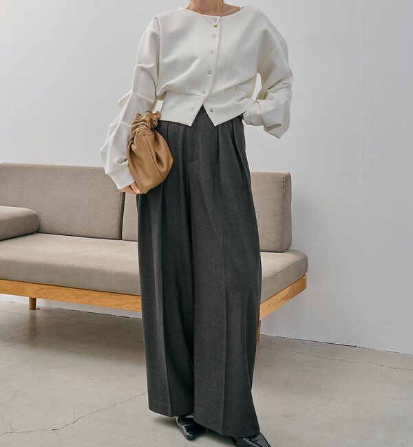  「ダンボールタックスリーブカーディガン」|Tシャツ・カットソー|