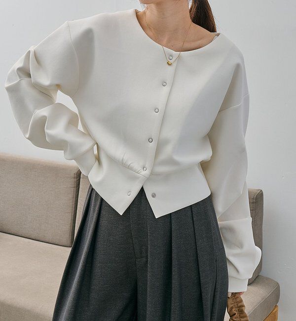  「ダンボールタックスリーブカーディガン」|Tシャツ・カットソー|