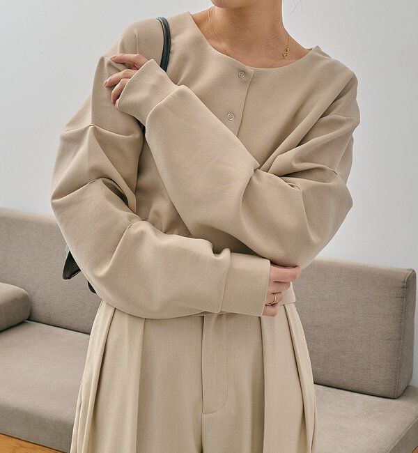  「ダンボールタックスリーブカーディガン」|Tシャツ・カットソー|