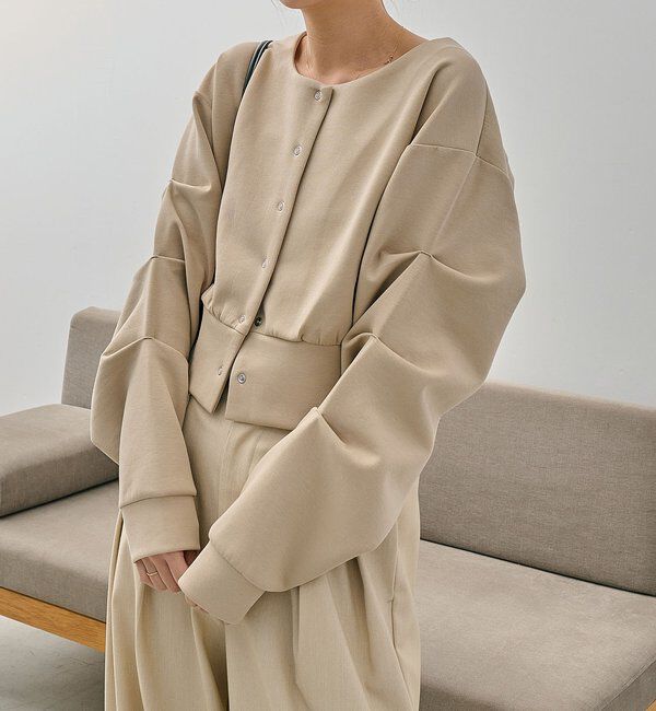  「ダンボールタックスリーブカーディガン」|Tシャツ・カットソー|