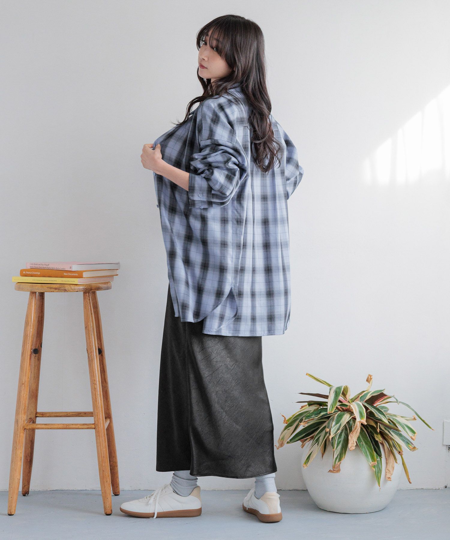 LOWRYS FARM「シワサテンスカート」|スカート|