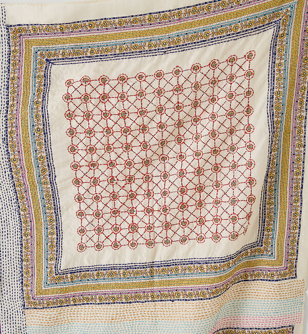 collex「刺し子シルク大判ストール」|マフラー|