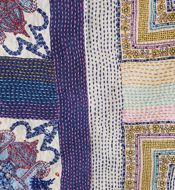 collex「刺し子シルク大判ストール」|マフラー|