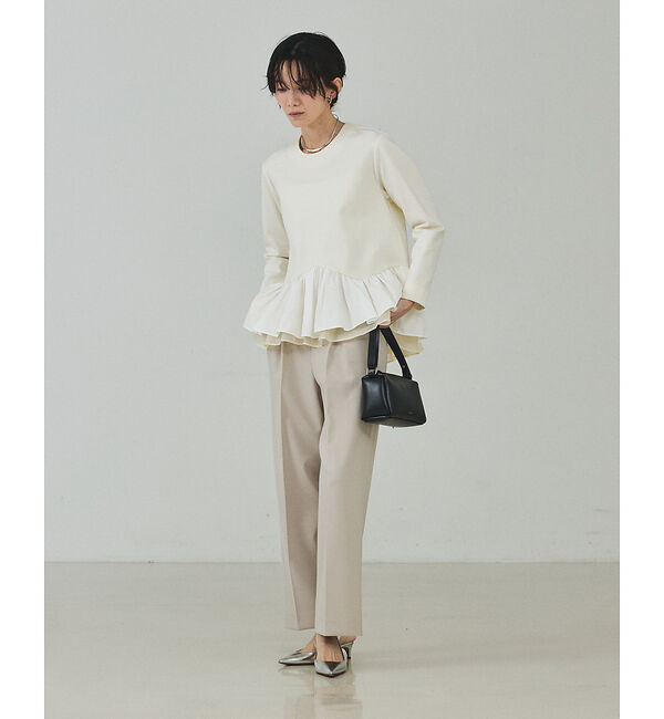 qualite「タフタコンビプルオーバー」|シャツ・ブラウス|