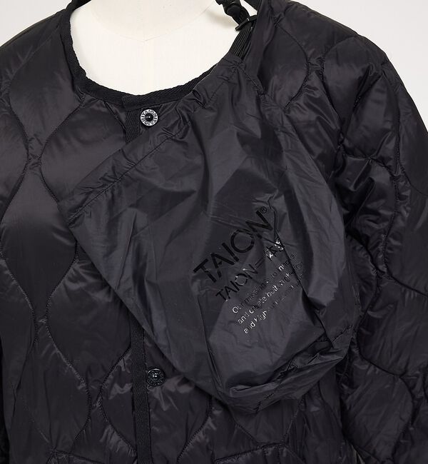 NOMINE「【TAION】キルティングクルーネック ダウンジャケット / ブルゾン」|ダウン|