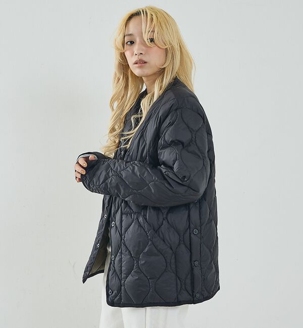 NOMINE「【TAION】キルティングクルーネック ダウンジャケット / ブルゾン」|ダウン|
