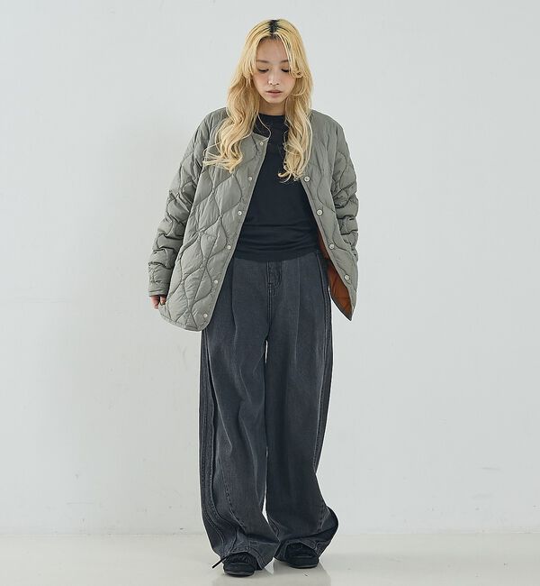 NOMINE「【TAION】キルティングクルーネック ダウンジャケット / ブルゾン」|ダウン|