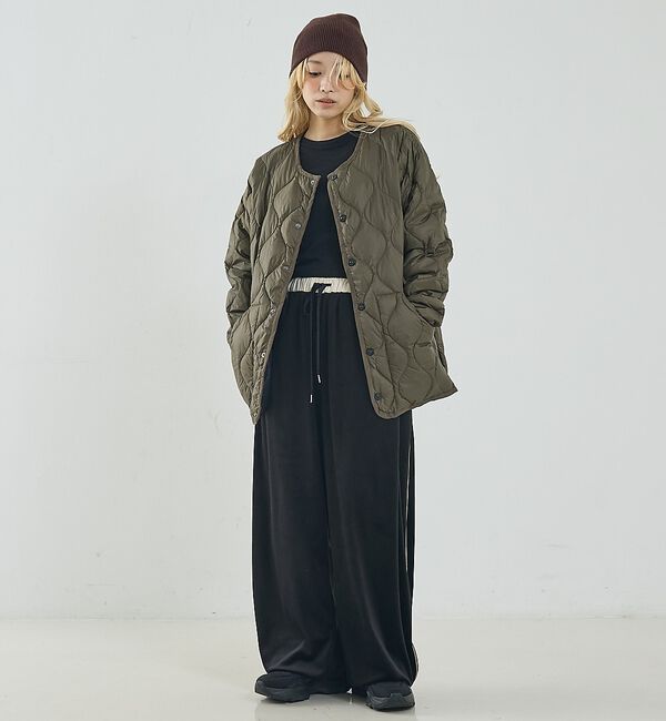 NOMINE「【TAION】キルティングクルーネック ダウンジャケット / ブルゾン」|ダウン|
