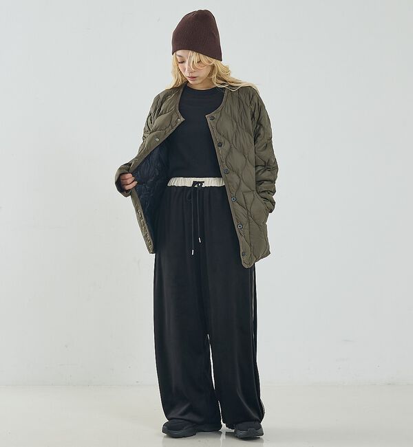 NOMINE「【TAION】キルティングクルーネック ダウンジャケット / ブルゾン」|ダウン|