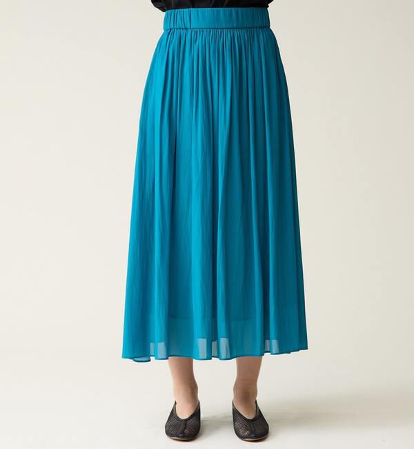 TIARA「ドライタッチギャザースカート」|スカート|