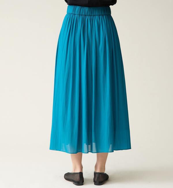 TIARA「ドライタッチギャザースカート」|スカート|
