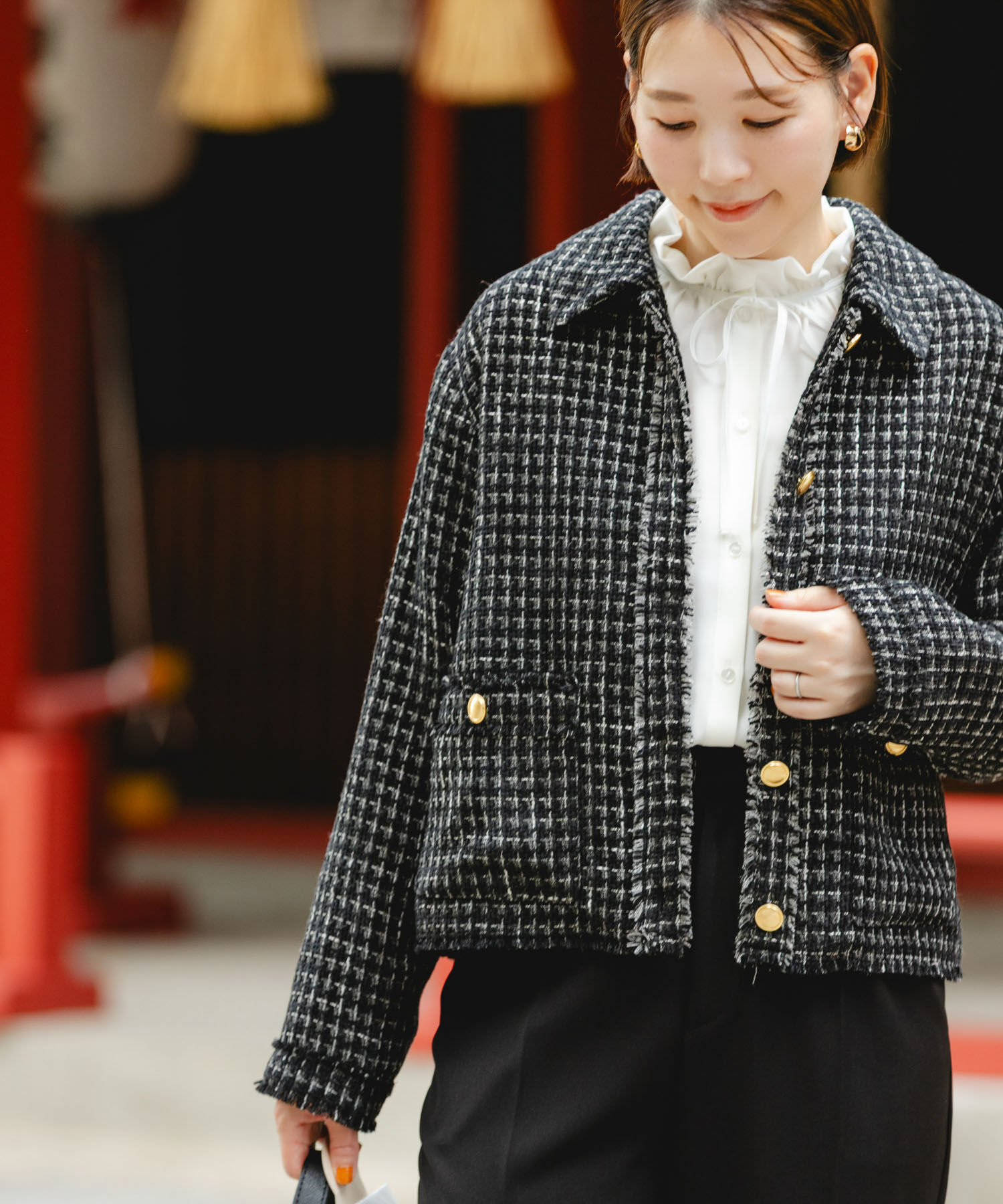 F by ROSSO ベロアツイードジャケット（URBAN RESEARCH ROSSO