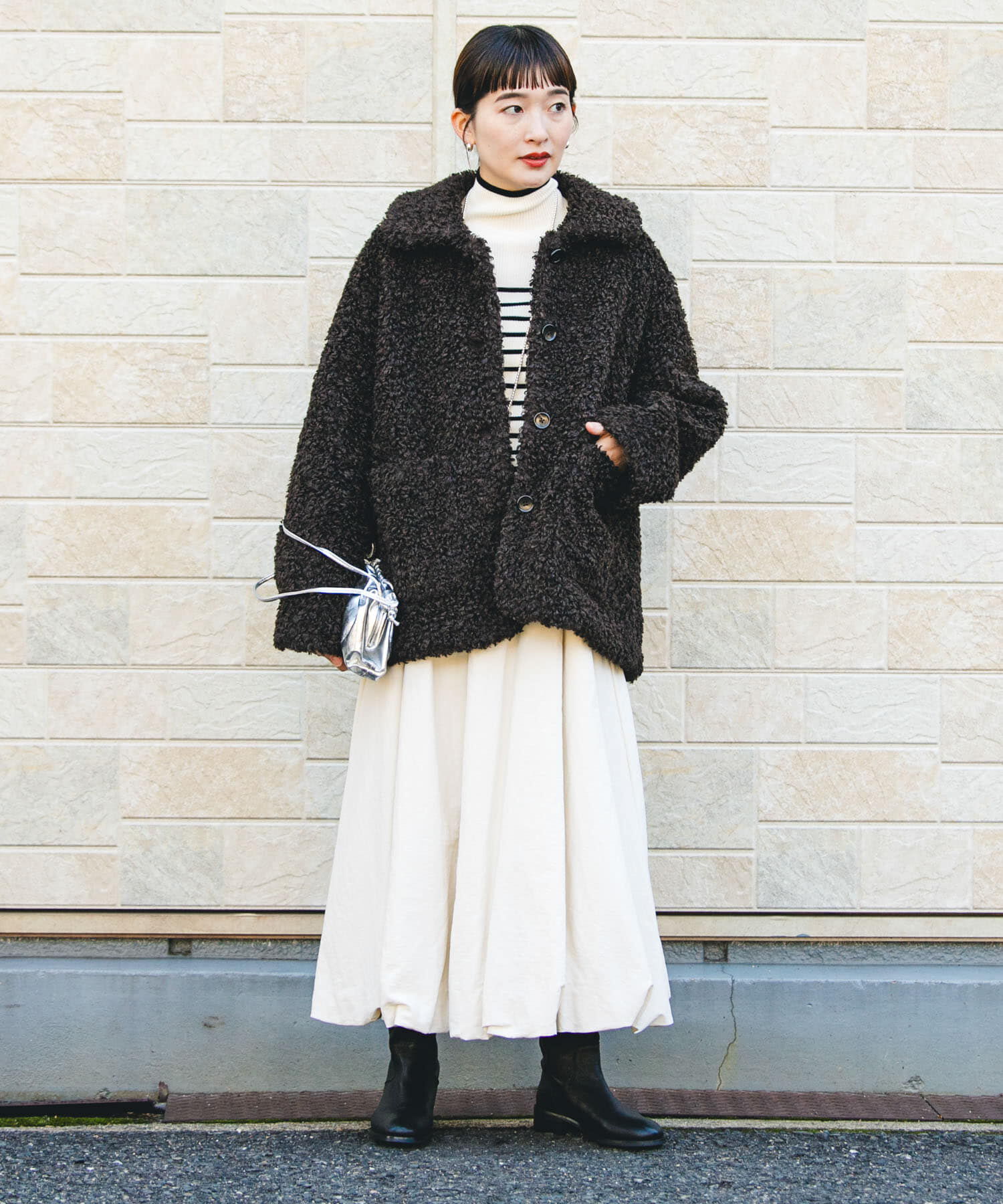 美品　 ECOPELカーリーファーコート　ボア　アーバンリサーチ ECOPELカーリーファーコート（URBAN RESEARCH）｜ルミネのファッション