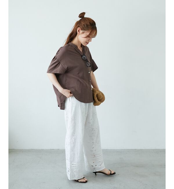  「《お気に入り急上昇！！》ヴィンテージライクフレアスリーブブラウス」|シャツ・ブラウス|