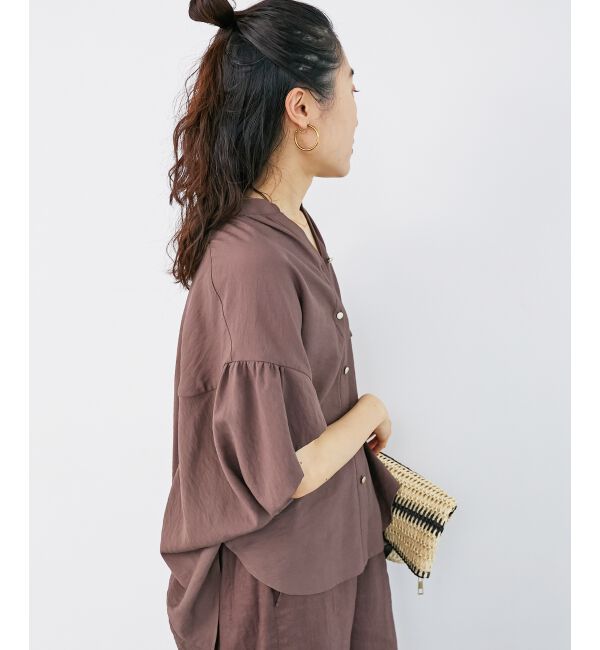  「《お気に入り急上昇！！》ヴィンテージライクフレアスリーブブラウス」|シャツ・ブラウス|