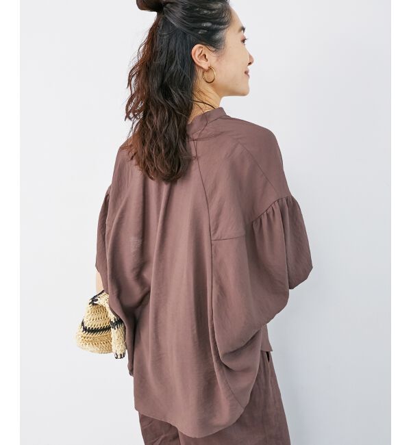  「《お気に入り急上昇！！》ヴィンテージライクフレアスリーブブラウス」|シャツ・ブラウス|