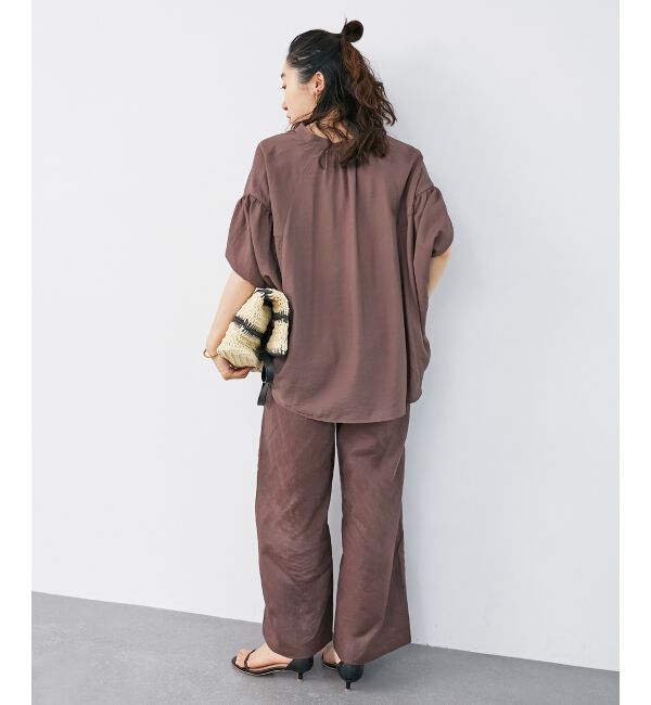  「《お気に入り急上昇！！》ヴィンテージライクフレアスリーブブラウス」|シャツ・ブラウス|