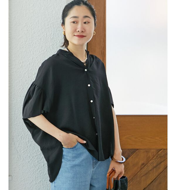  「《お気に入り急上昇！！》ヴィンテージライクフレアスリーブブラウス」|シャツ・ブラウス|